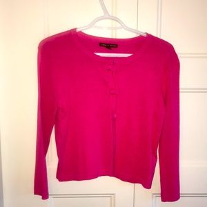 Bow detailed 3 button crop cardigan